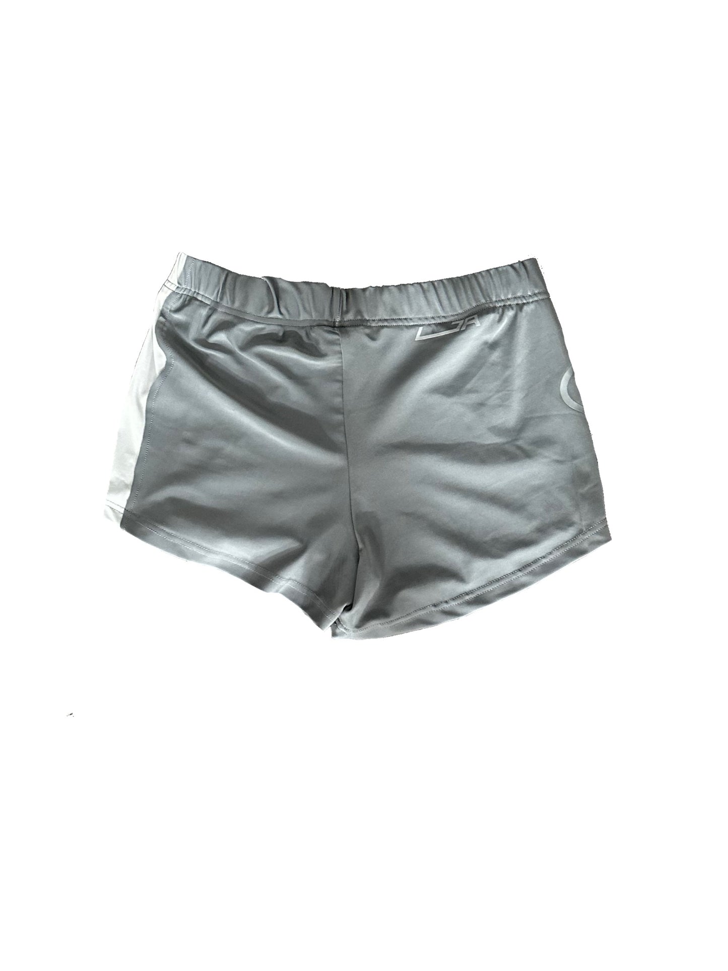 SPLIT BOOTY SHORTS [stone grey]