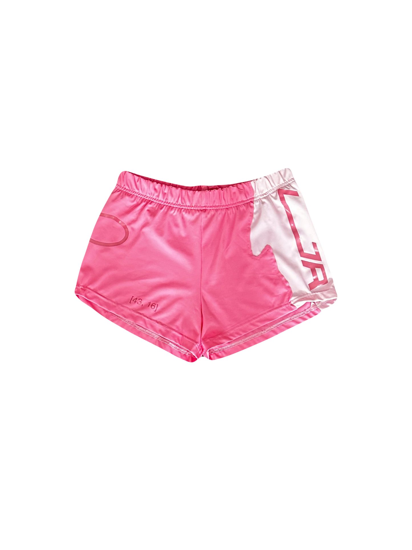 SPLIT BOOTY SHORTS [blossom pink]